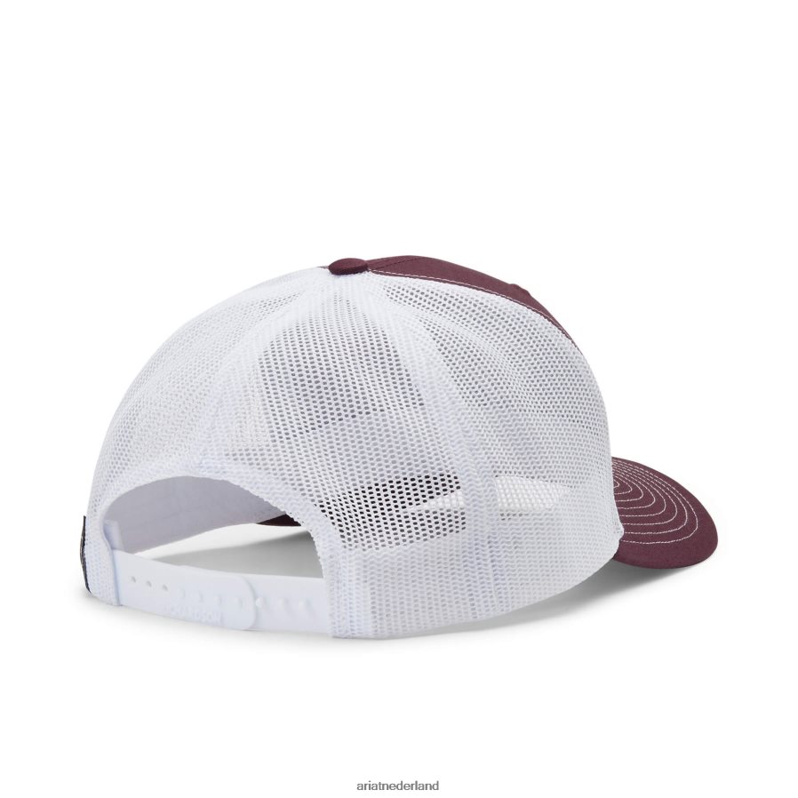 bordeaux/wit gestapelde logodop Ariat Heren accessoires PJ26LN1937