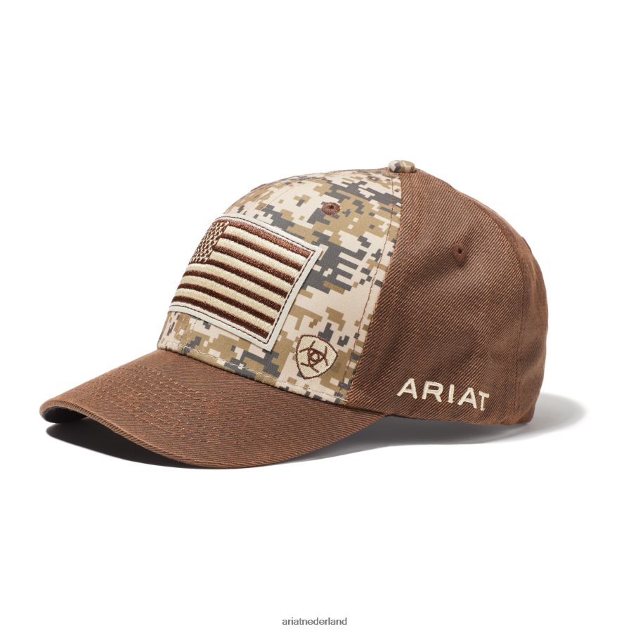 bruin patriot snapback-pet Ariat Heren accessoires PJ26LN1933