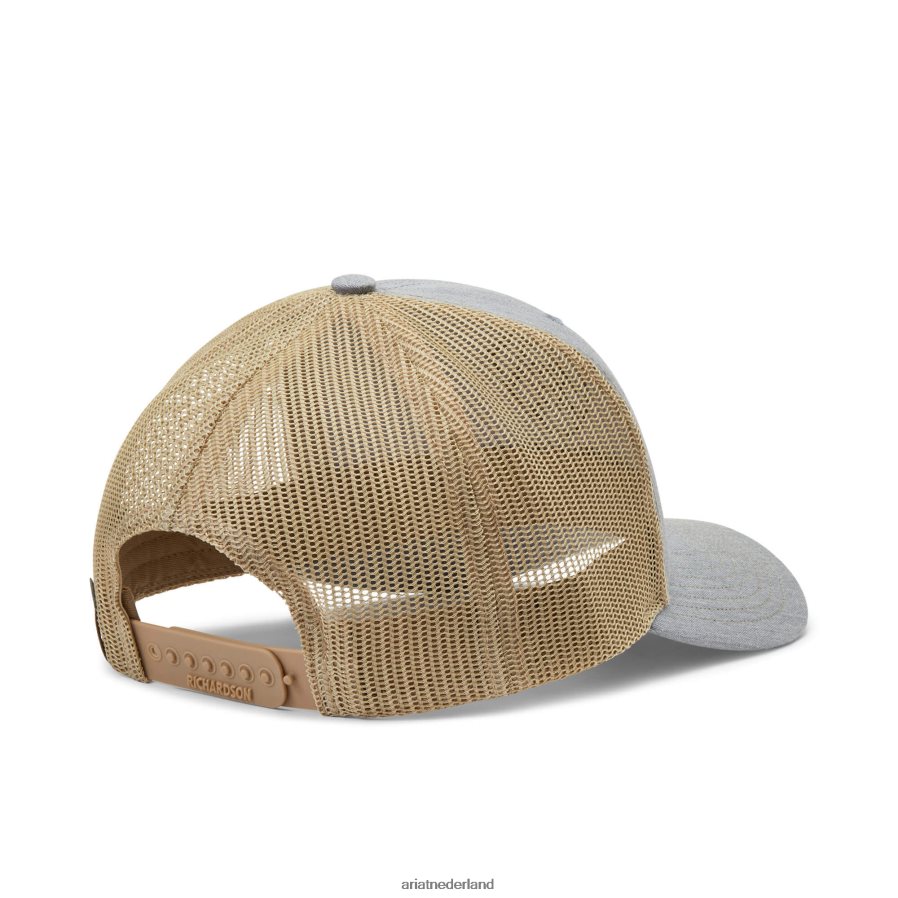 grijs/bruin gestapelde logodop Ariat Heren accessoires PJ26LN1899