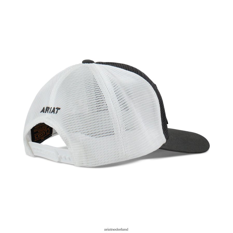 grijs schildvlag mesh cap Ariat Heren accessoires PJ26LN1932