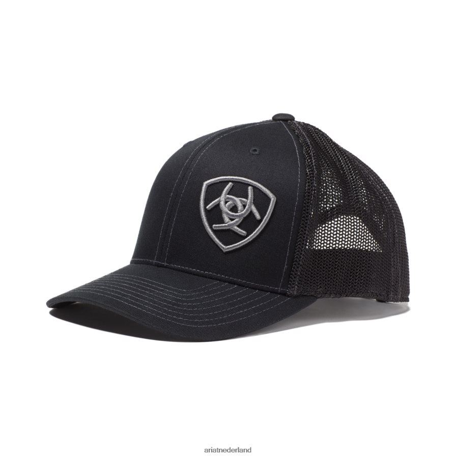 zwart Snapback-pet met logo Ariat Heren accessoires PJ26LN1889