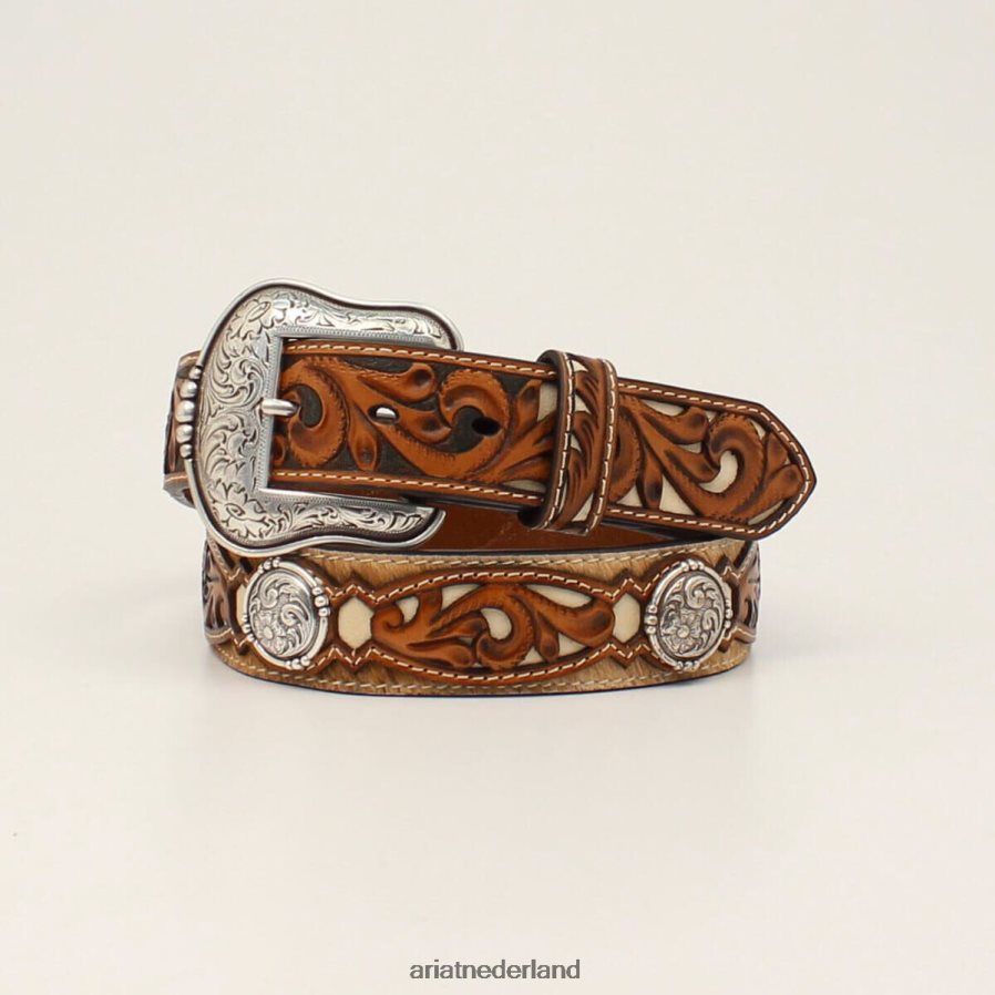 bruin filigraan medaillon riem Ariat Heren accessoires PJ26LN1840