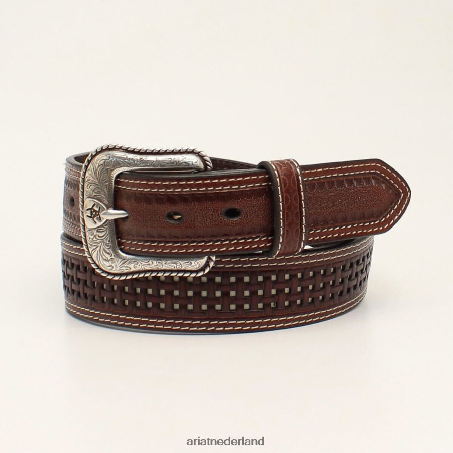 bruin rooster riem Ariat Heren accessoires PJ26LN1845