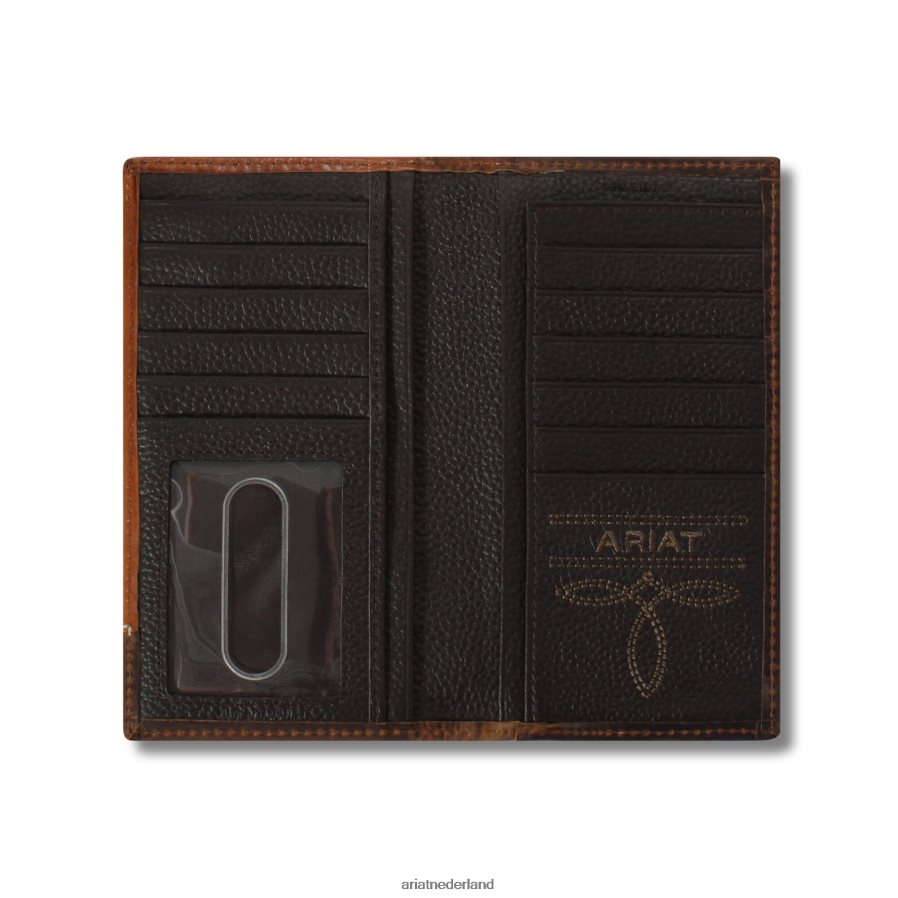 bruin filigraan hoek rodeo portemonnee Ariat Heren accessoires PJ26LN1777
