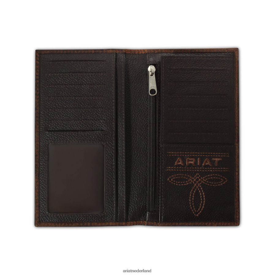 bruin rodeo portemonnee hoekschild Ariat Heren accessoires PJ26LN1789