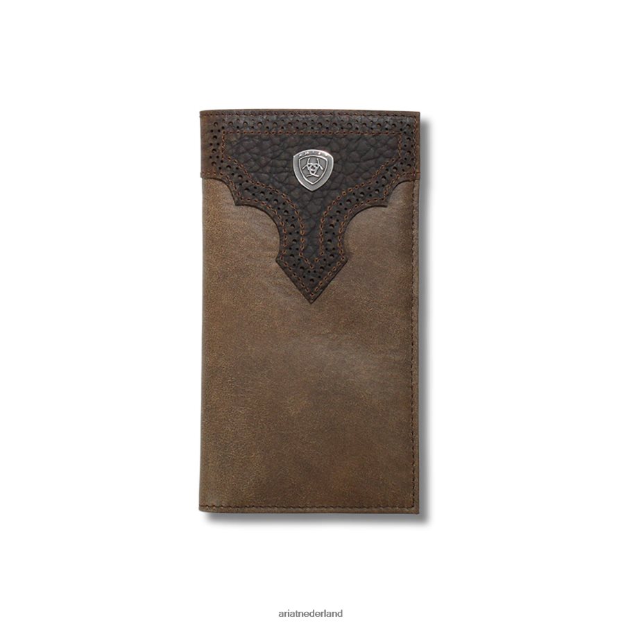 bruin tweekleurige rodeo portemonnee Ariat Heren accessoires PJ26LN1829
