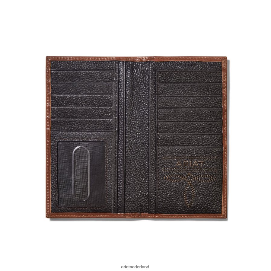 bruinen rodeo portemonnee kralen basketweave Ariat Heren accessoires PJ26LN1780