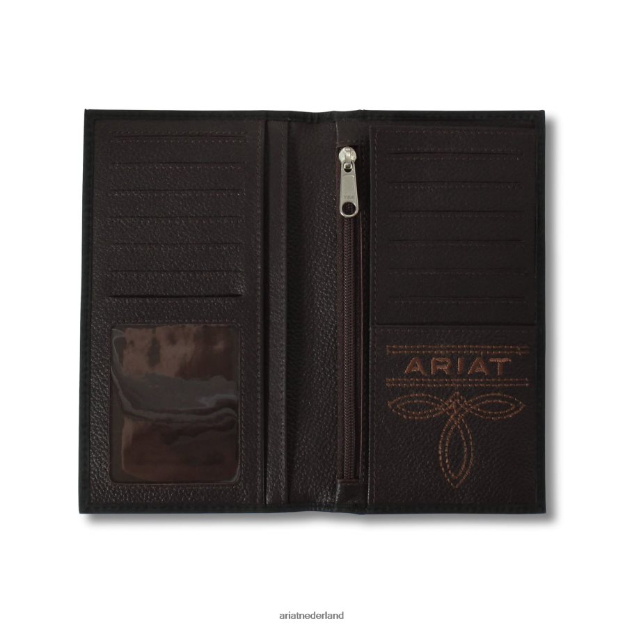 zwart rodeo portemonnee-logo Ariat Heren accessoires PJ26LN1793