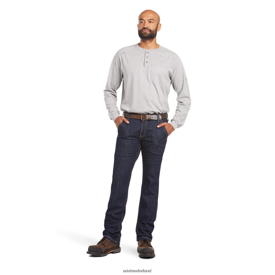 afspoelen fr m7 slanke, durastretch werkpaard, stapelbare jeans met rechte pijpen Ariat Heren bodems PJ26LN1700