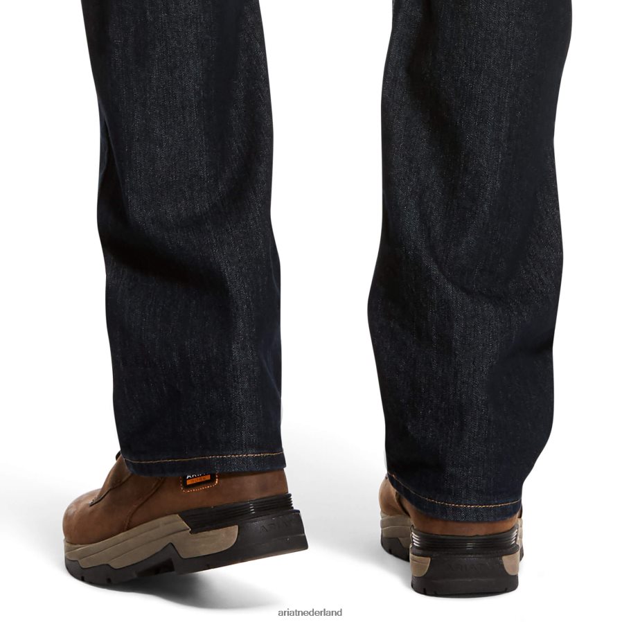 kobalt wapening m5 rechte, durastretch rand stapelbare jeans met rechte pijpen Ariat Heren bodems PJ26LN519