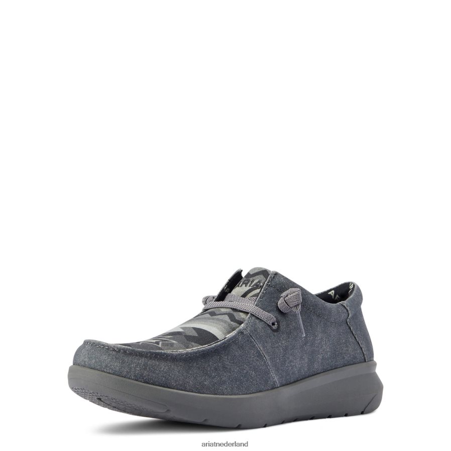 houtskool/grijze zuidwestelijke print hihi 1 Ariat Heren schoenen PJ26LN438