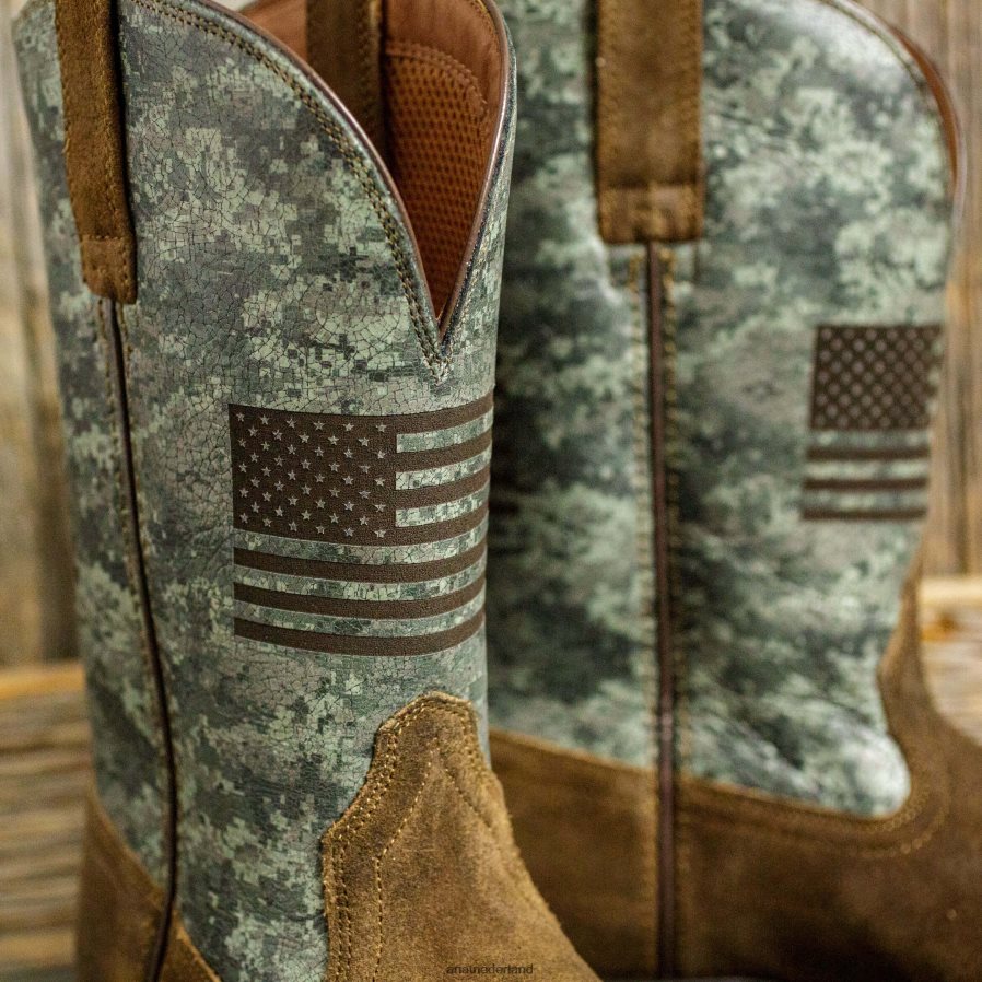 Tumbleweed taupe sportvliegende trotse westernlaars Ariat Heren schoenen PJ26LN197