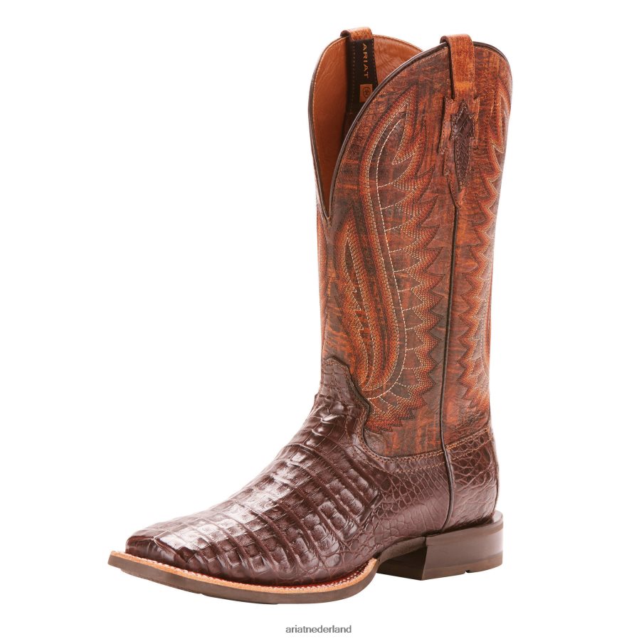 antieke pecannoot kaaimanbuik dubbele westernlaars Ariat Heren schoenen PJ26LN139