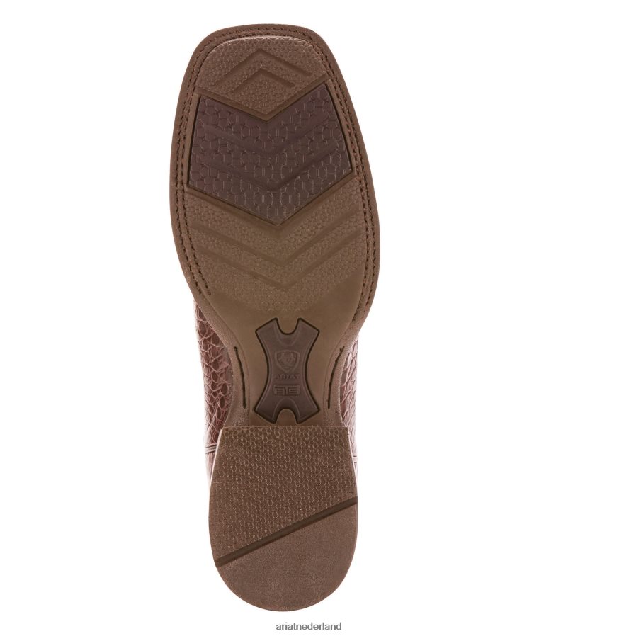 antieke pecannoot kaaimanbuik dubbele westernlaars Ariat Heren schoenen PJ26LN139