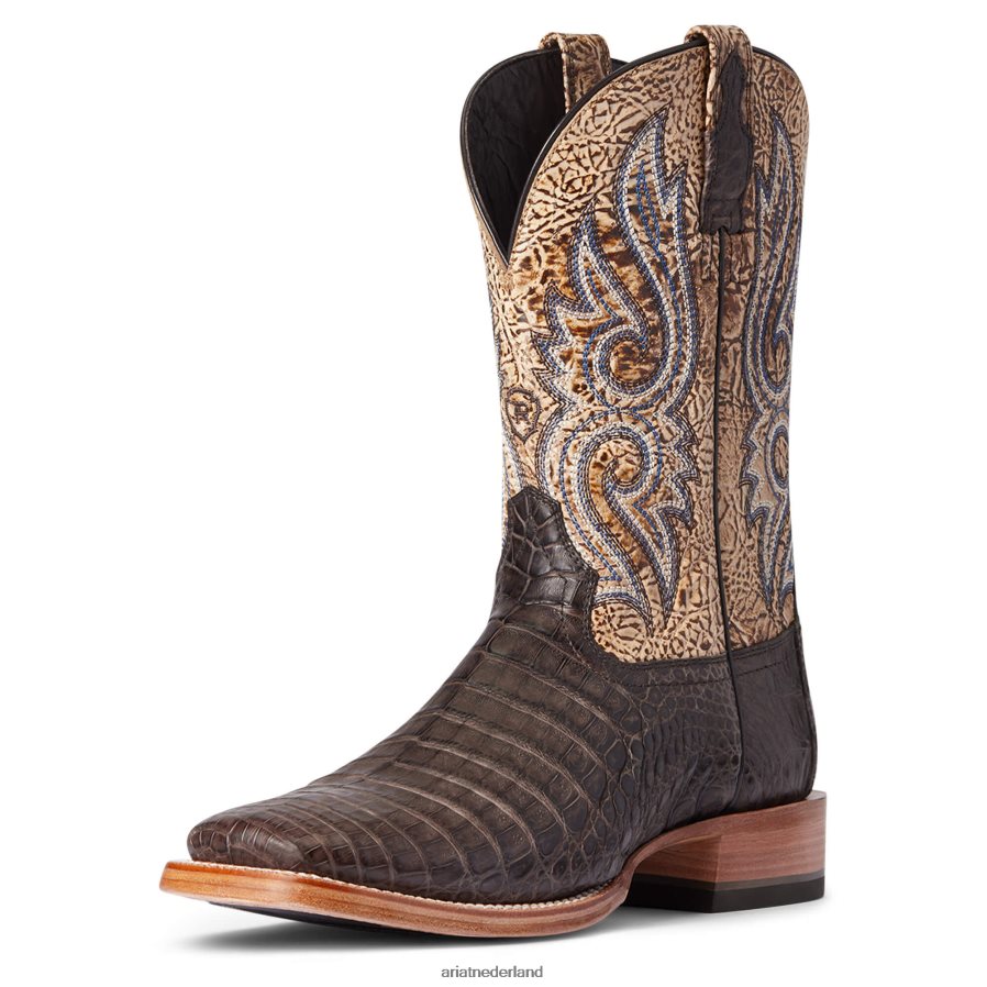 chocolade kaaimanbuik meedogenloze denton westernlaars Ariat Heren schoenen PJ26LN109