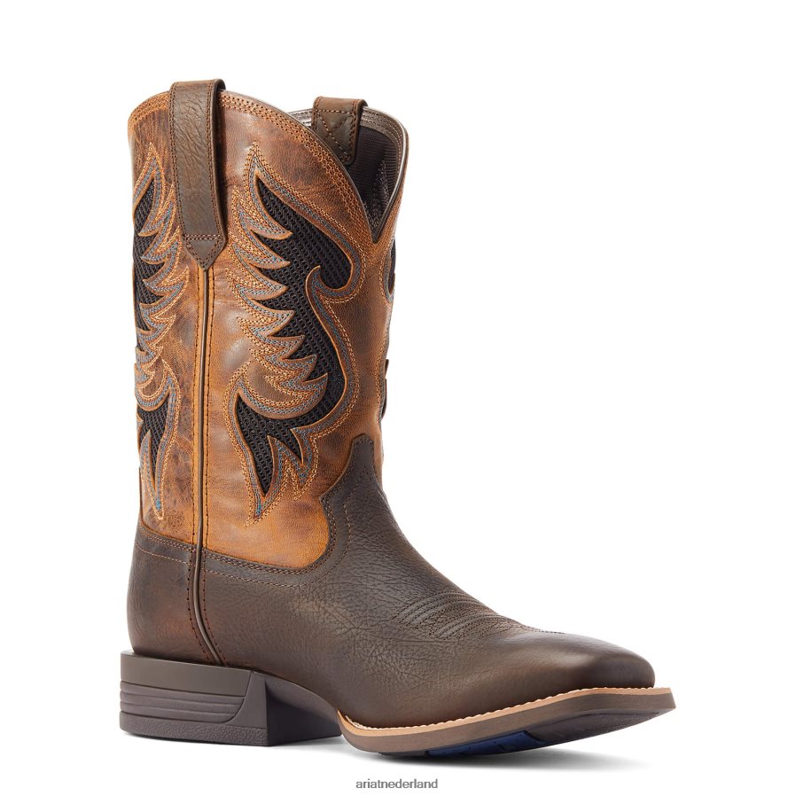 donker bruin Cowpuncher venttek westernlaars Ariat Heren schoenen PJ26LN33