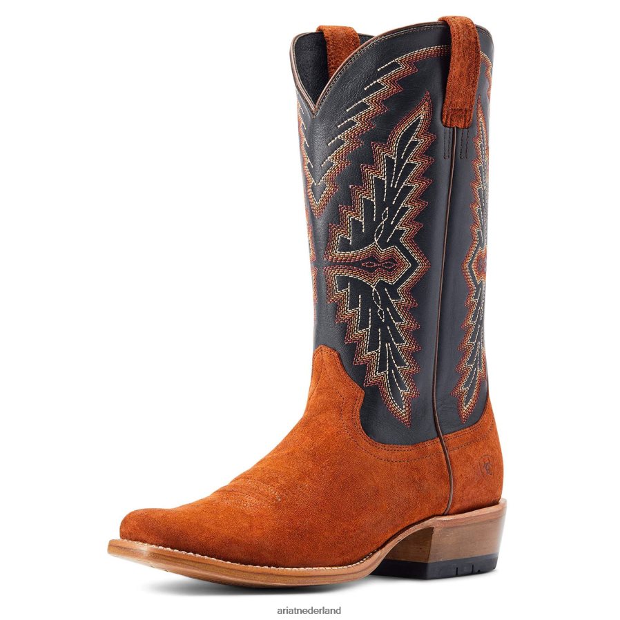 donker koperen ruwwerk futurity showman westernlaars Ariat Heren schoenen PJ26LN82