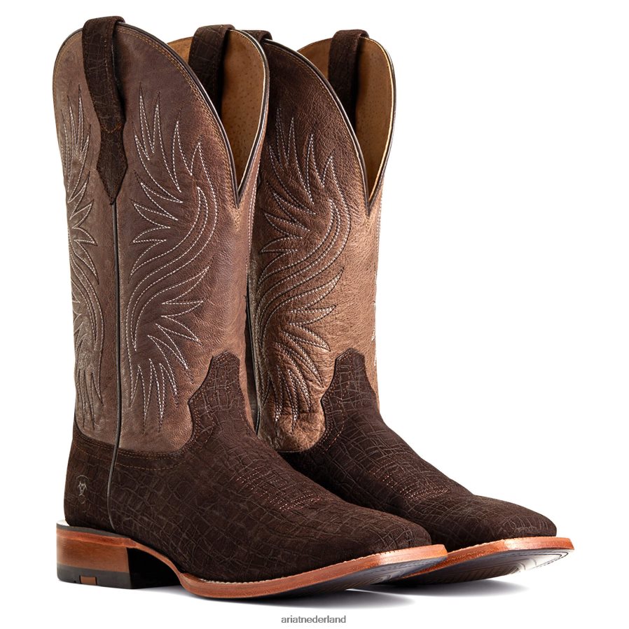 donkere koffie circuit rockridge westernlaars Ariat Heren schoenen PJ26LN122