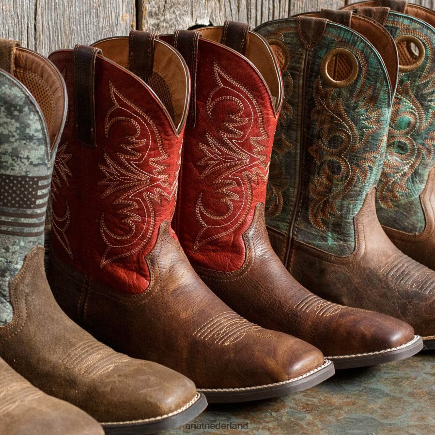 mat rebelsbruin sportpartner westernlaars Ariat Heren schoenen PJ26LN60