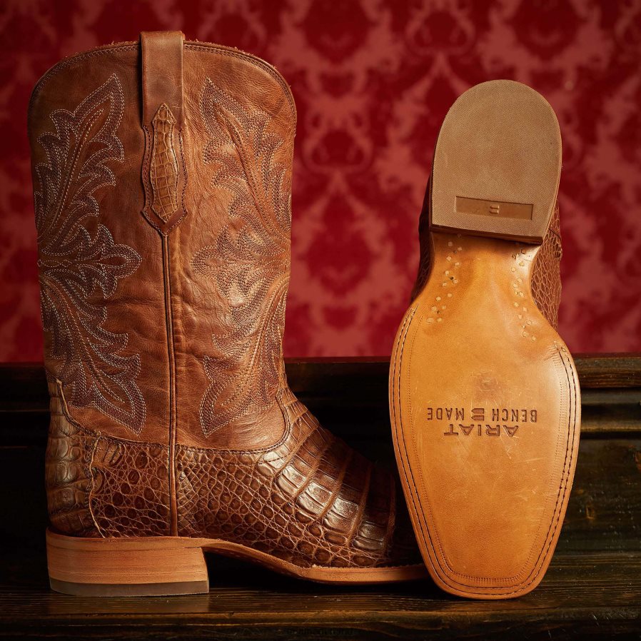 natuurlijke kaaimanbuik stilwel Ariat Heren schoenen PJ26LN141