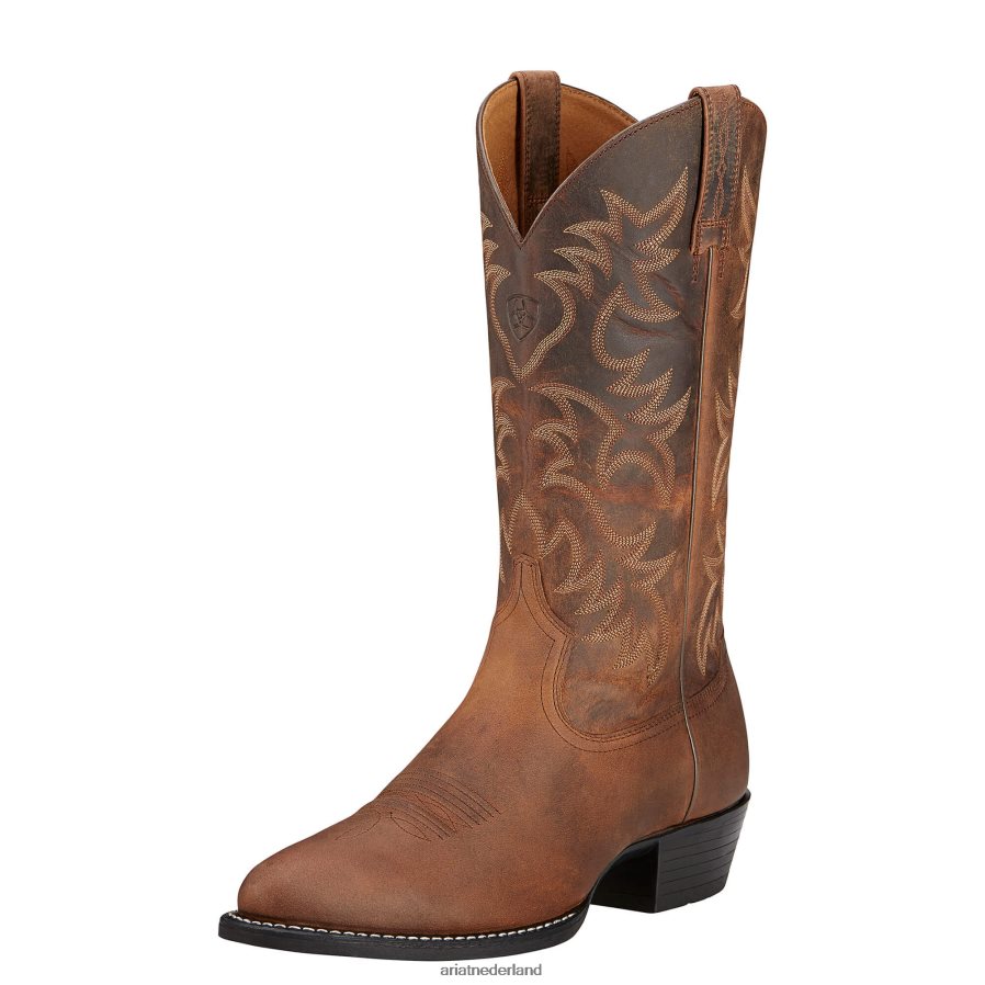 noodlijdend bruin Heritage R-teen westernlaars Ariat Heren schoenen PJ26LN11