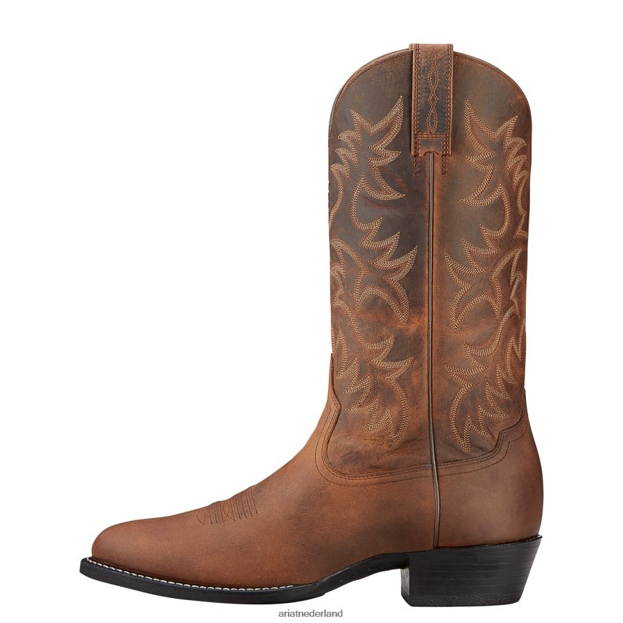 noodlijdend bruin Heritage R-teen westernlaars Ariat Heren schoenen PJ26LN11