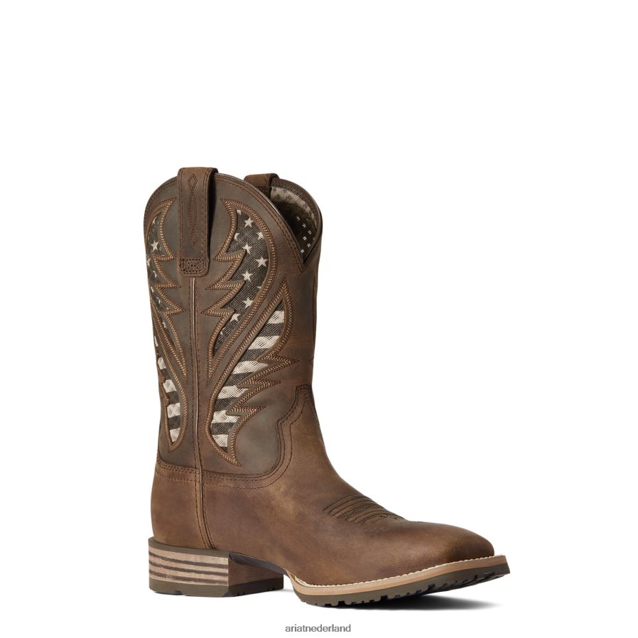 noodlijdend bruin hybride venttek westernlaars Ariat Heren schoenen PJ26LN4