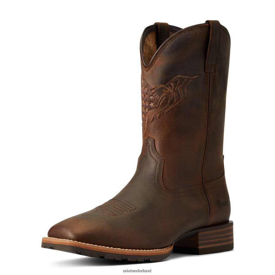 noodlijdend bruin hybride vliegen hoge westernlaars Ariat Heren schoenen PJ26LN163