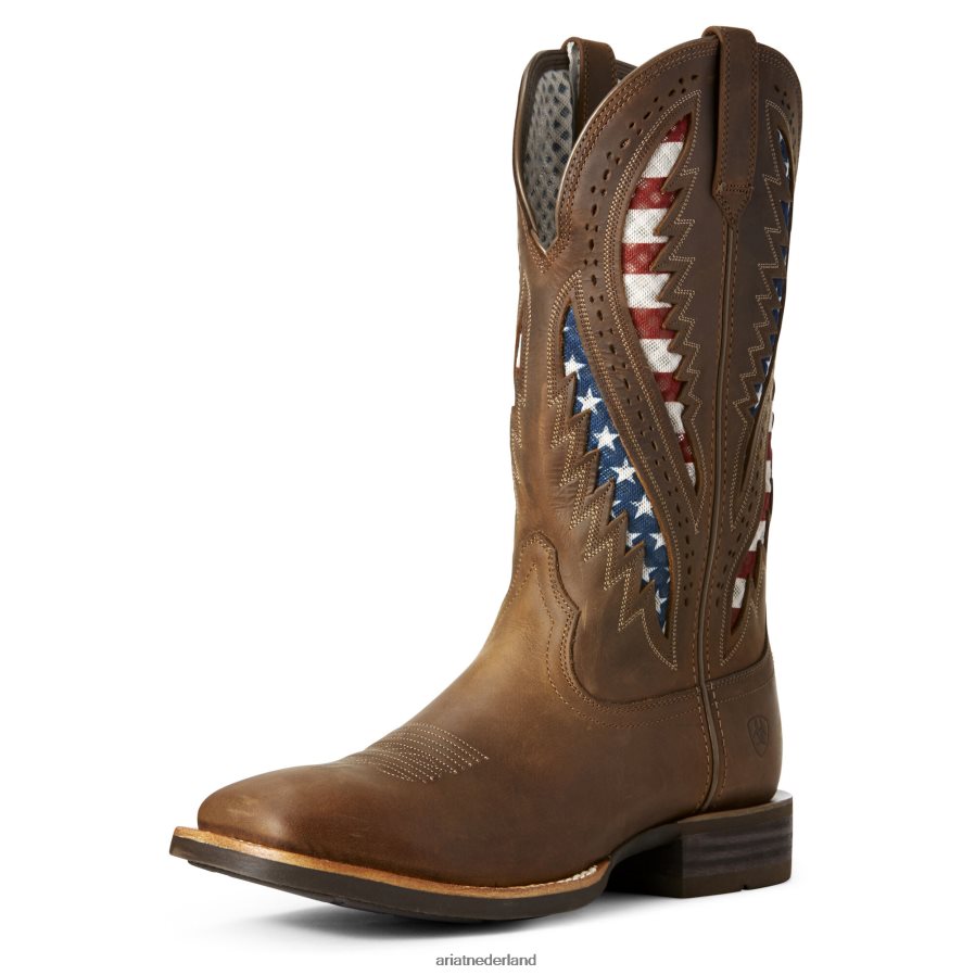 noodlijdend bruin quickdraw venttek westernlaars Ariat Heren schoenen PJ26LN66