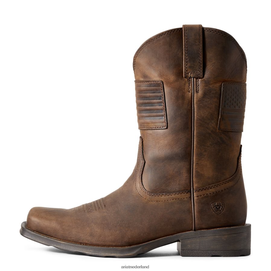 noodlijdend bruin wandelaar patriot westernlaars Ariat Heren schoenen PJ26LN54