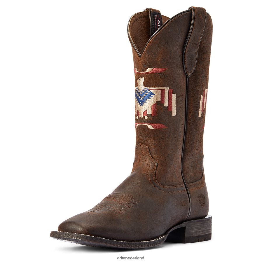 zadel bruin circuit Thunderbird chimayo westernlaars Ariat Heren schoenen PJ26LN212