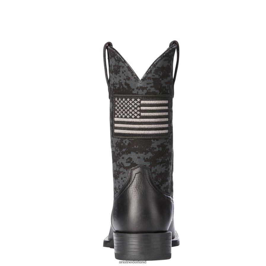zwarte hertaan sport patriot westernlaars Ariat Heren schoenen PJ26LN68