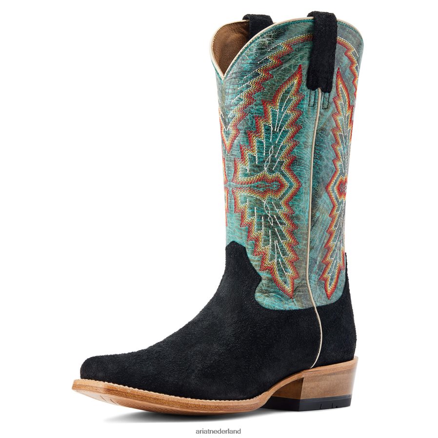 zwarte ruwheid futurity showman westernlaars Ariat Heren schoenen PJ26LN5