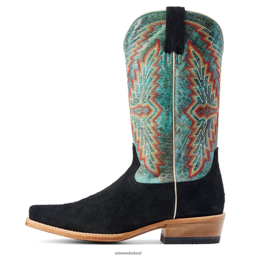 zwarte ruwheid futurity showman westernlaars Ariat Heren schoenen PJ26LN5