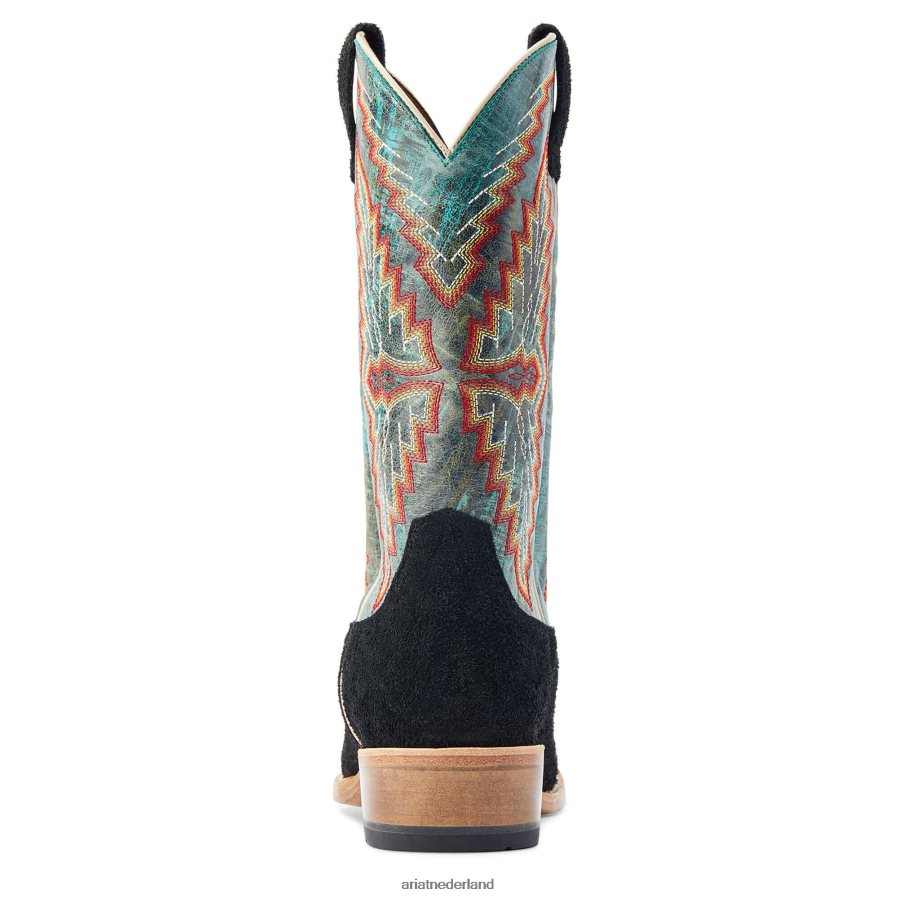 zwarte ruwheid futurity showman westernlaars Ariat Heren schoenen PJ26LN5