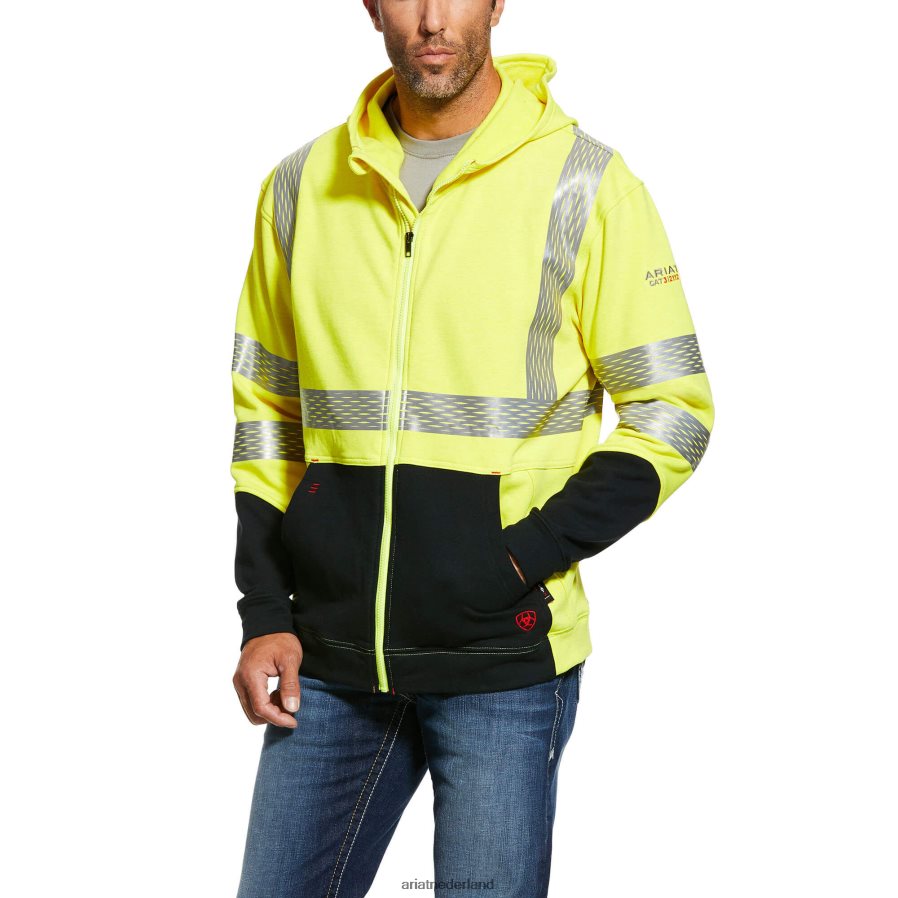 hoog zichtbaar geel fr hi-vis hoodie Ariat Heren topjes PJ26LN1464