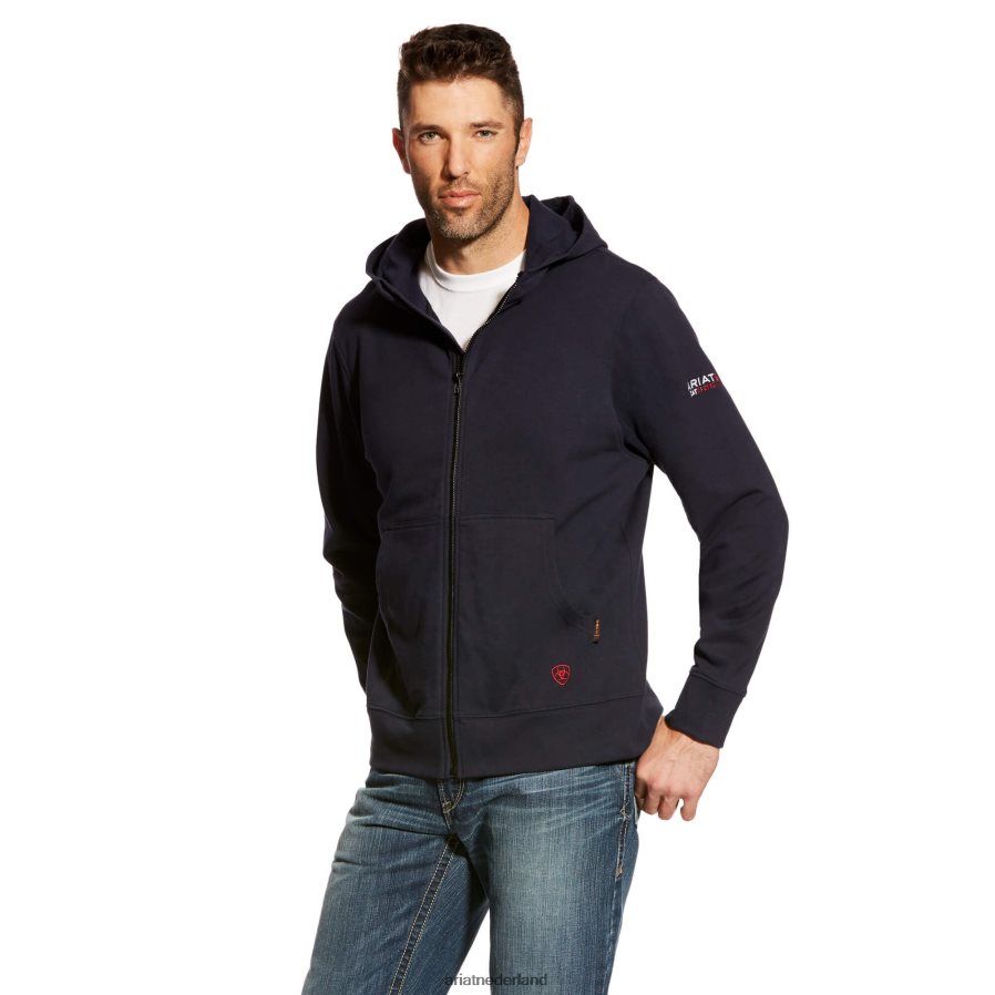 marine fr durastretch hoodie met volledige ritssluiting Ariat Heren topjes PJ26LN1473