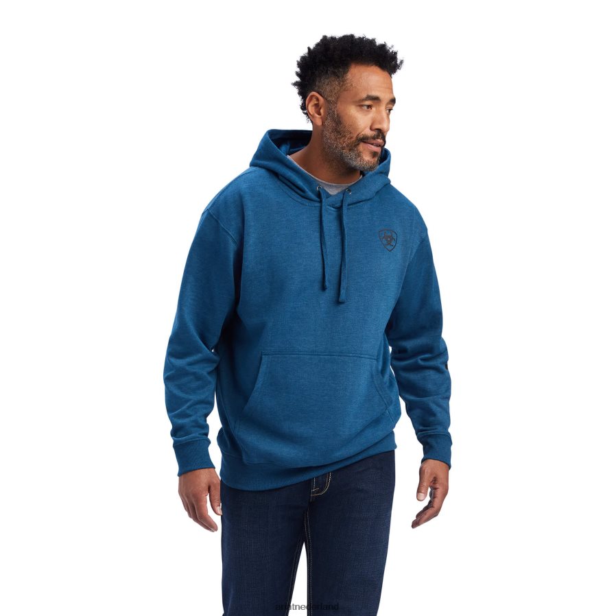 poseidon heide logo-hoodie Ariat Heren topjes PJ26LN1409