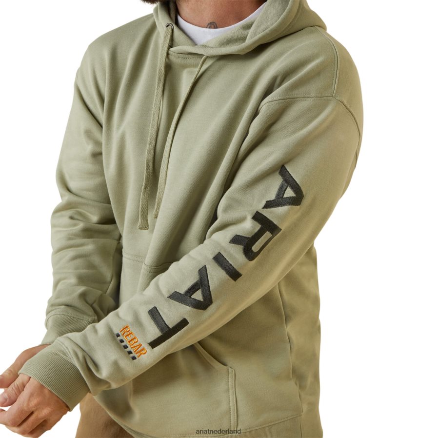 woestijnsalie heide/kever grafische hoodie met wapening Ariat Heren topjes PJ26LN1387
