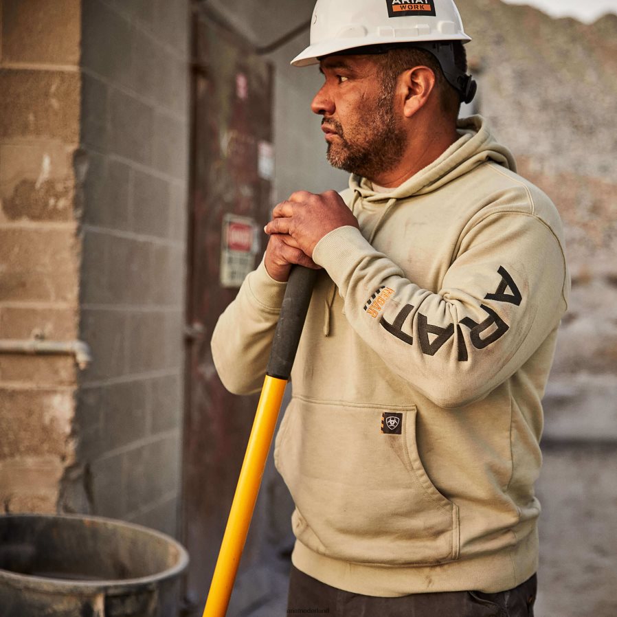 woestijnsalie heide/kever grafische hoodie met wapening Ariat Heren topjes PJ26LN1387