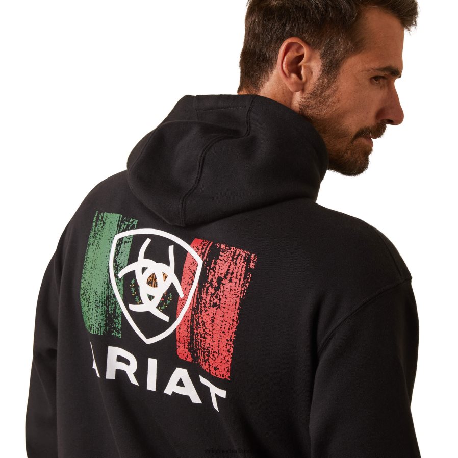 zwart schild Mexico hoodie Ariat Heren topjes PJ26LN1425