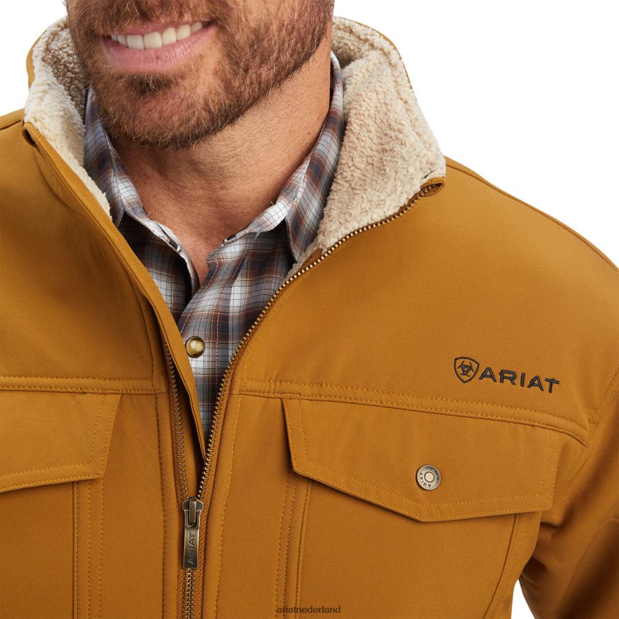 brons bruin vernon sherpa-jas Ariat Heren topjes PJ26LN1547