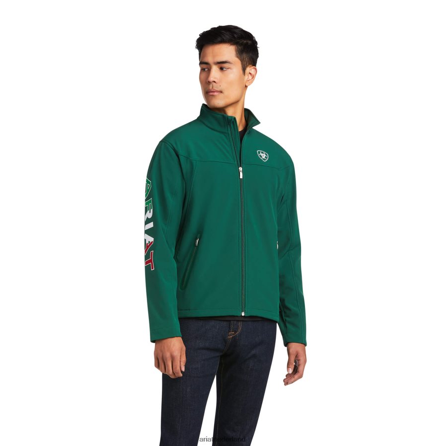 groen Nieuw team softshell Mexico-jack Ariat Heren topjes PJ26LN1553