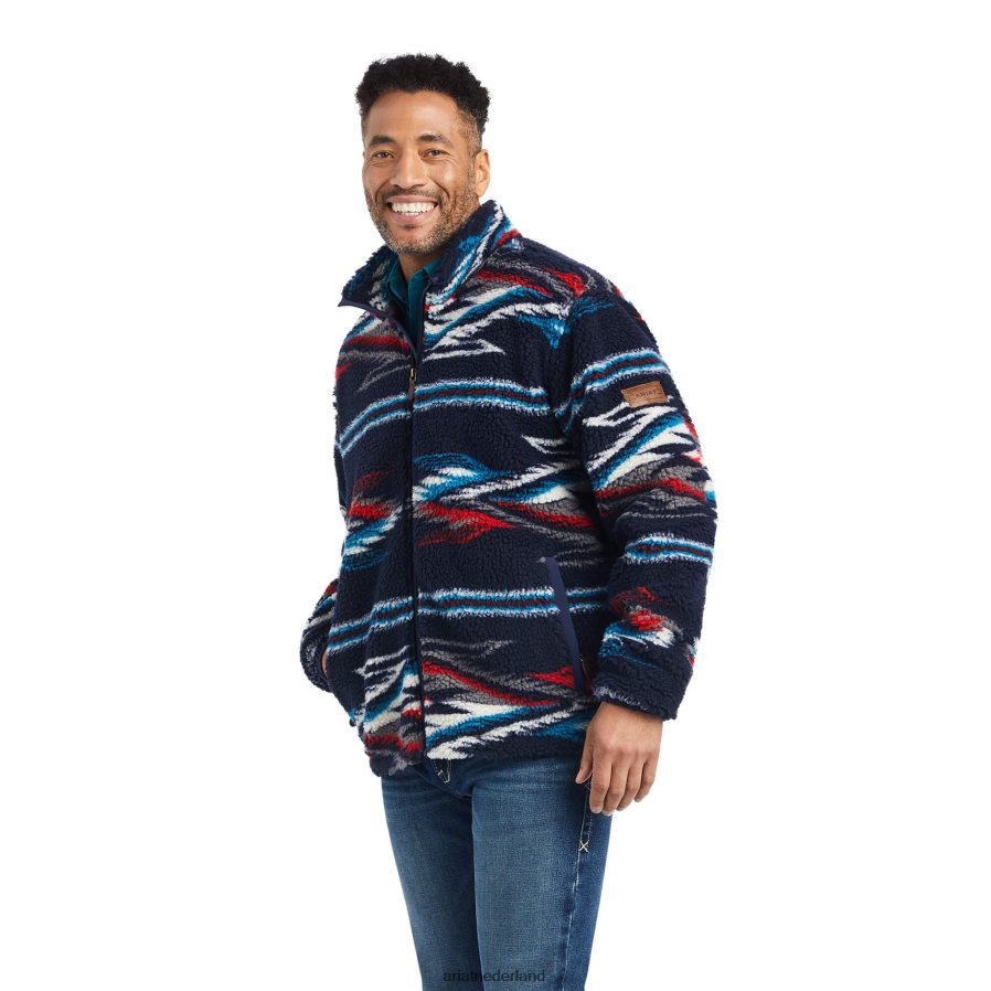 nieuwe Mexicaanse marine fleece chimayo-jack Ariat Heren topjes PJ26LN1517