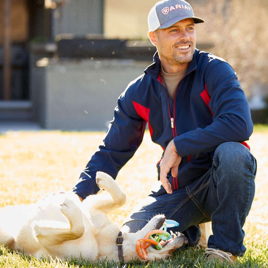 team nieuwe softshelljas Ariat Heren topjes PJ26LN1566