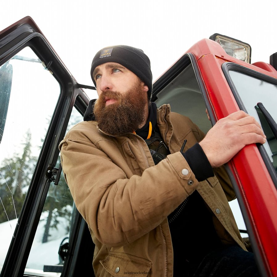 veld kaki softshelljack van stretchcanvas Ariat Heren topjes PJ26LN1608