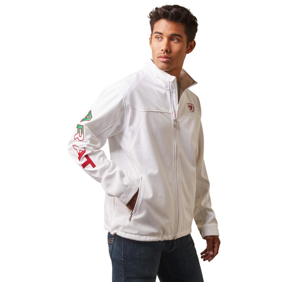 wit Nieuw team softshell Mexico-jack Ariat Heren topjes PJ26LN1534