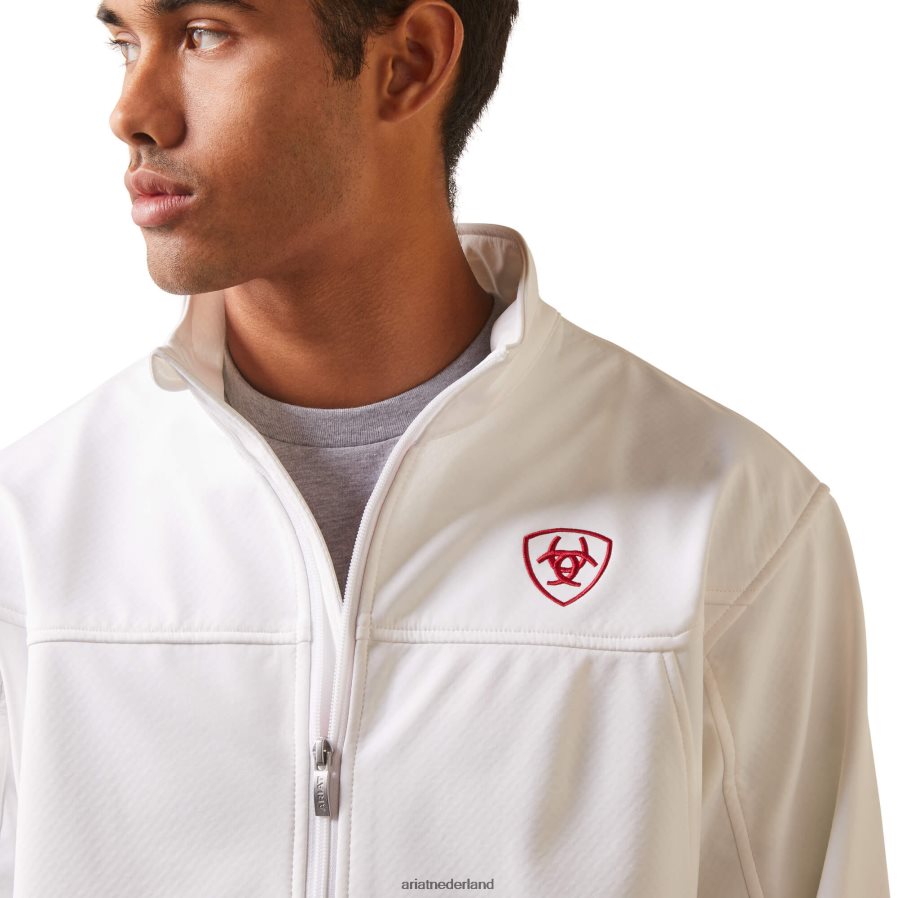 wit Nieuw team softshell Mexico-jack Ariat Heren topjes PJ26LN1534