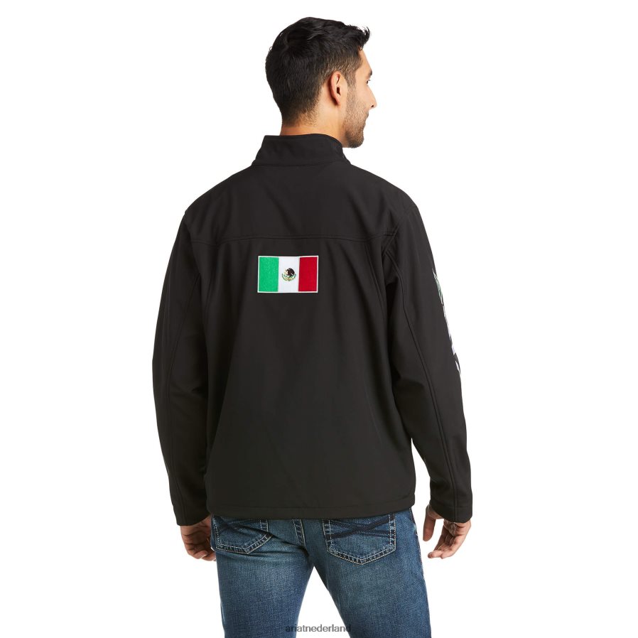 zwart Nieuw team softshell Mexico-jack Ariat Heren topjes PJ26LN1511