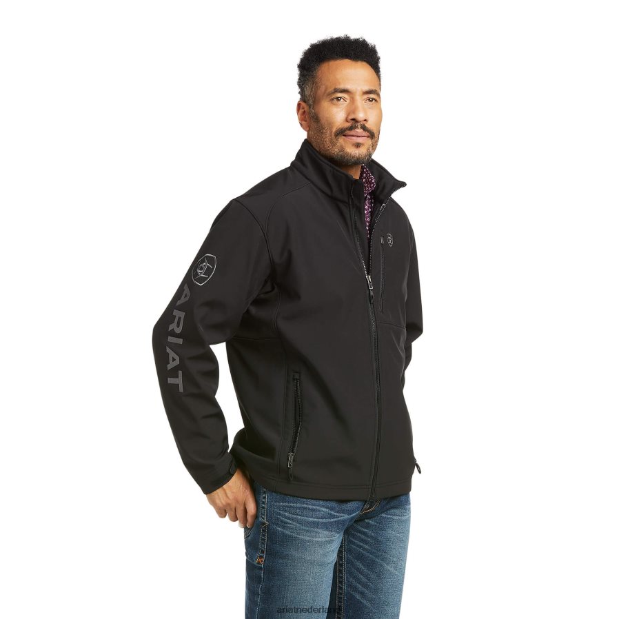 zwart logo 2.0 patriot softshell waterbestendig jack Ariat Heren topjes PJ26LN1515